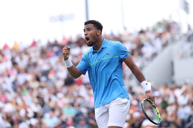 Arthur Fils (Fra) at the US Open 2024 TENNIS : US Open 2024 29 08 2024 AntoineCouvercelle Panoramic 