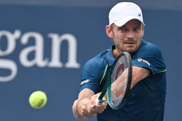 David Goffin of Belgium plays against Adrian Mannarino of France during the Men s Singles: Round 2 at the 2024 U.S. Open tennis tournament at USTA Billie Jean King National Tennis Center, New York, NY, August 29, 2024. (Photo by Anthony Behar Sipa USA) ANTHONYxBEHAR  x0757900071stx