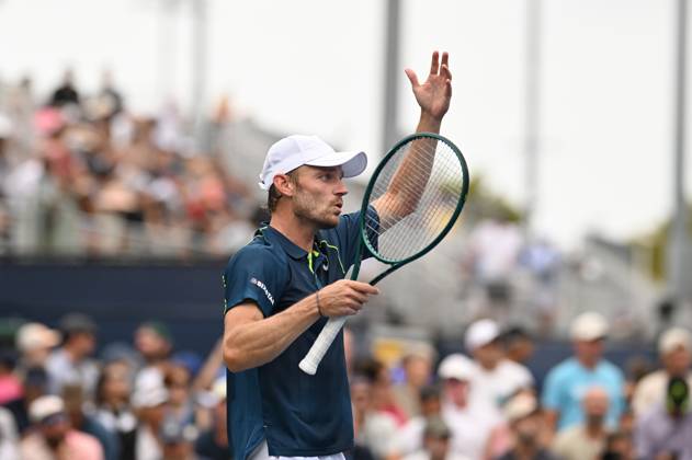 David Goffin of Belgium plays against Adrian Mannarino of France during the Men s Singles: Round 2 at the 2024 U.S. Open tennis tournament at USTA Billie Jean King National Tennis Center, New York, NY, August 29, 2024. (Photo by Anthony Behar Sipa USA) ANTHONYxBEHAR  x0757900086stx