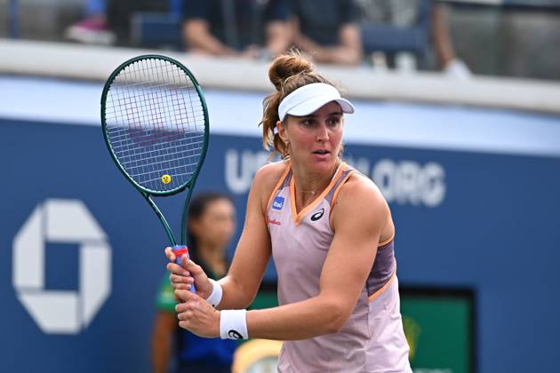 US Open - Second Round Beatriz Haddad Maia (BRA) during her second round match at the 2024 US Open at Billie Jean National Tennis Center in New York City, NY, USA, on August 29, 2024. Photo by Corinne Dubreuil ABACAPRESS.COM New York City NY United States  Copyright: xDubreuilxCorinne ABACAx
