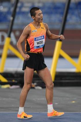 - Internazionali di Atletica - Golden Gala Pietro Mennea Sanghyeok WOO (KOR) competes in High Jump Men during the Diamond League Athletics 30th August 2024 at the Olimpic Stadium in Rome Rome Italy  Copyright: xIPAxSport ABACAx