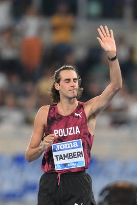 - Internazionali di Atletica - Golden Gala Pietro Mennea Gianmarco TAMBERI (ITA) competes in High Jump Men during the Diamond League Athletics 30th August 2024 at the Olimpic Stadium in Rome Rome Italy  Copyright: xIPAxSport ABACAx