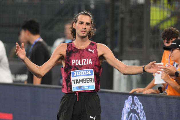 - Internazionali di Atletica - Golden Gala Pietro Mennea Gianmarco TAMBERI (ITA) competes in High Jump Men during the Diamond League Athletics 30th August 2024 at the Olimpic Stadium in Rome Rome Italy  Copyright: xIPAxSport ABACAx