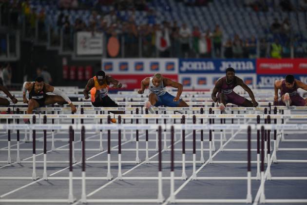 - Internazionali di Atletica - Golden Gala Pietro Mennea 110m hurdles during the Diamond League Athletics 30th August 2024 at the Olimpic Stadium in Rome Rome Italy  Copyright: xIPAxSport ABACAx