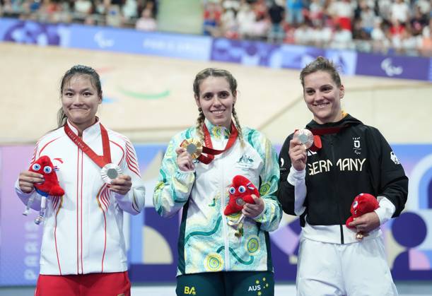 Paris 2024, Paralympics, track cycling, women, Maike Hausberger wins bronze