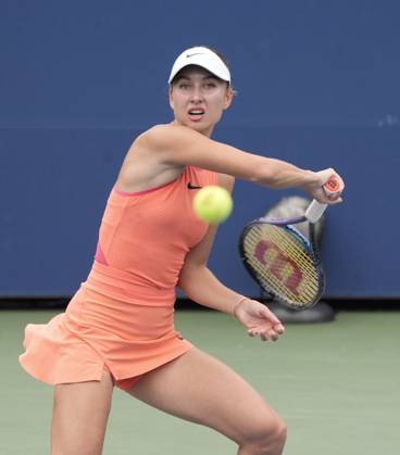 August 31, 2024: Anastasia Potapova loses to Karolina Muchova (CZE) 6-4, 6-2 at the US Open being played at Billie Jean King National Tennis Center in Flushing, Queens, NY, {USA} Ã‚ Cal Media Flushing, Queens USA - ZUMAc04_ 20240831_zma_c04_110 Copyright: xGracexSchultzx