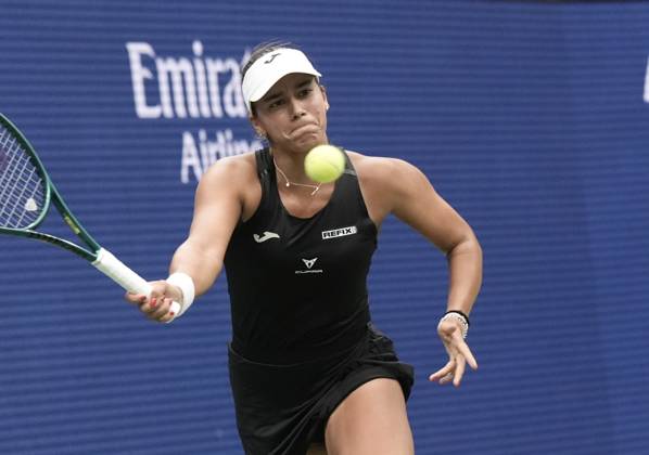 August 31, 2024: Jessica Maneiro (ESP) loses to Jessica Pegula (USA) 6-3, 6-3 at the US Open being played at Billie Jean King National Tennis Center in Flushing, Queens, NY, {USA} Ã‚ Cal Media Flushing, Queens USA - ZUMAc04_ 20240831_zma_c04_155 Copyright: xGracexSchultzx