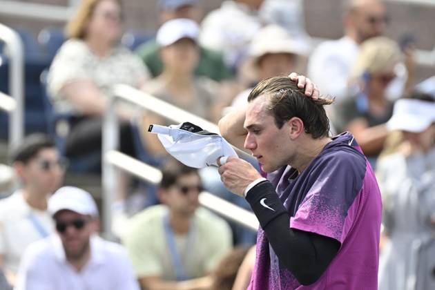 Tennis : Us Open 2024 - Jack Draper - Angleterre Tennis :Us Open 2024 - Usa - 31 08 2024 ChrysleneCaillaud Panoramic 