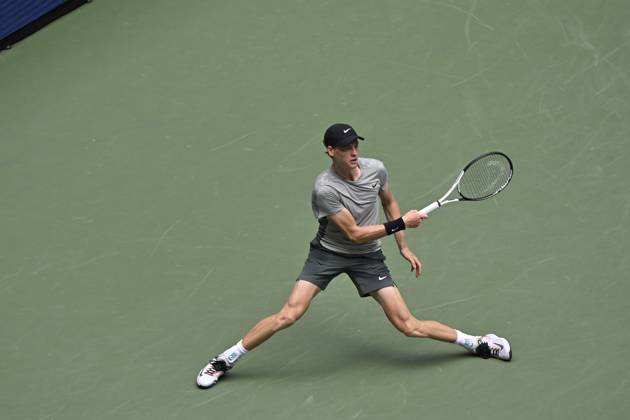 Tennis : Us Open 2024 - Jannik Sinner - Italie Tennis :Us Open 2024 - Usa - 31 08 2024 ChrysleneCaillaud Panoramic 