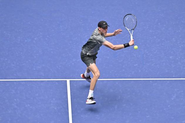 Tennis : Us Open 2024 - Jannik Sinner - Italie Tennis :Us Open 2024 - Usa - 31 08 2024 ChrysleneCaillaud Panoramic 