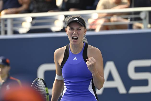 Tennis : Us Open 2024 - Caroline Wozniacki - Danemark Tennis :Us Open 2024 - Usa - 31 08 2024 ChrysleneCaillaud Panoramic 