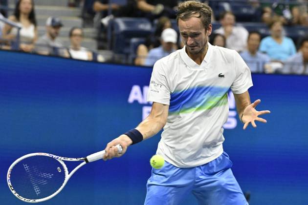 Tennis : Us Open 2024 - Daniil Medvedev - Russie Tennis :Us Open 2024 - Usa - 31 08 2024 ChrysleneCaillaud Panoramic 
