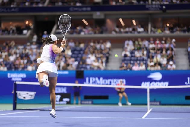 Iga Swiatek (Pol) at the US Open 2024 TENNIS : US Open 2024 31 08 2024 AntoineCouvercelle Panoramic 