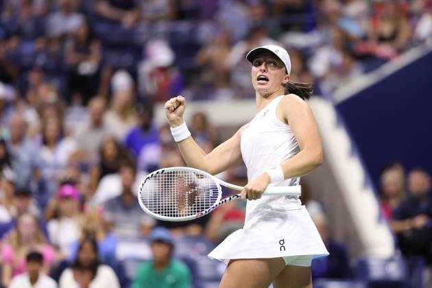 Iga Swiatek (Pol) at the US Open 2024 TENNIS : US Open 2024 31 08 2024 AntoineCouvercelle Panoramic 