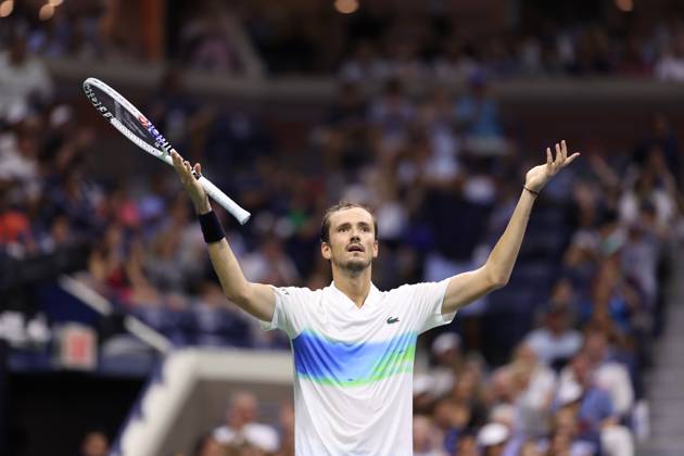 Daniil Medvedev (Rus) at the US Open 2024 TENNIS : US Open 2024 31 08 2024 AntoineCouvercelle Panoramic 