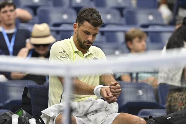 Tennis : Us Open 2024 - Grigor Dimitrov - Bulgarie Tennis :Us Open 2024 - Usa - 01 09 2024 ChrysleneCaillaud Panoramic 