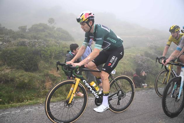 01-09-2024 Vuelta A Espana; Tappa 15 Infiesto - Cuitu Negru; 2024, Visma - Lease A Bike; Van Aert, Wout; Cuitu Negru;