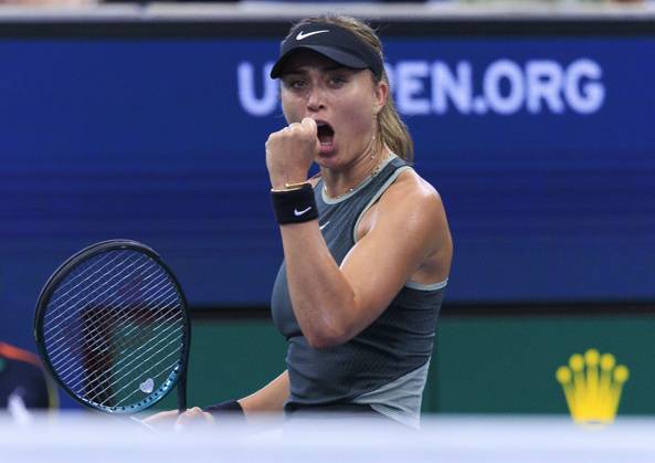 September 1, 2024, Flushing Meadows, New York, USA: Paula Badosa during Day 7 of her match against Yafan Wang in the 2024 US Open held at the USTA Billie Jean King National Tennis Center on Sunday September 1, 2024 in the Flushing neighborhood of the Queens borough of New York City. JAVIER ROJAS PI Flushing Meadows USA - ZUMAp124 20240901_zaa_p124_018 Copyright: xJavierxRojasx