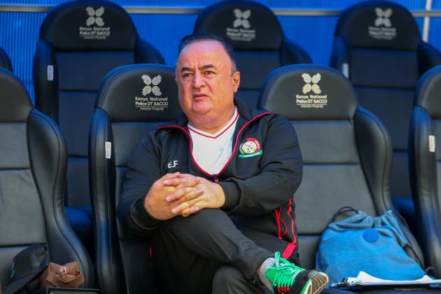 RECORD DATE NOT STATED NAMBOOLE, UGANDA - SEPTEMBER 01: Kenya Men˜s senior national team, Nationalteam Coach Engin Firat in preparations for 2025 AfCON Qualifiers match against Zimbabwe at Stade Mandela National Stadium on September 1, 2024 in Uganda, Photo by Chris Omollo Copyright: xx