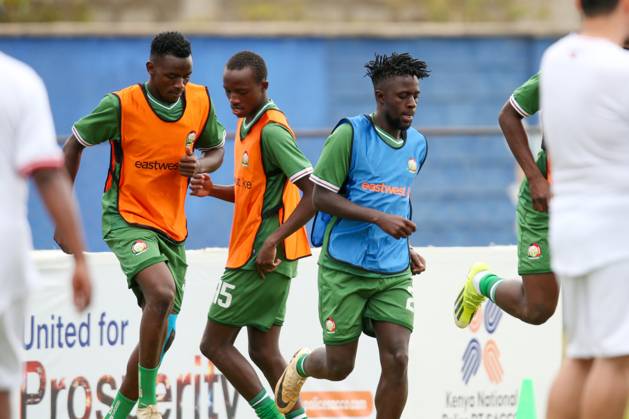 RECORD DATE NOT STATED NAMBOOLE, UGANDA - SEPTEMBER 01: Kenya Men˜s senior national team, Nationalteam players work-out in preparations for 2025 AfCON Qualifiers match against Zimbabwe at Stade Mandela National Stadium on September 1, 2024 in Uganda, Photo by Chris Omollo Copyright: xx