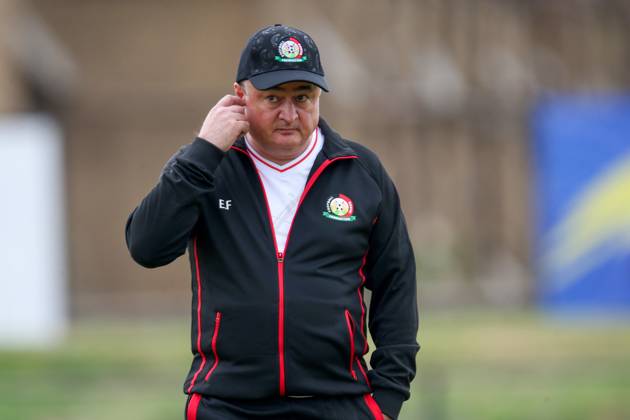 RECORD DATE NOT STATED NAMBOOLE, UGANDA - SEPTEMBER 01: Kenya Men˜s senior national team, Nationalteam Coach Engin Firat in preparations for 2025 AfCON Qualifiers match against Zimbabwe at Stade Mandela National Stadium on September 1, 2024 in Uganda, Photo by Chris Omollo Copyright: xx