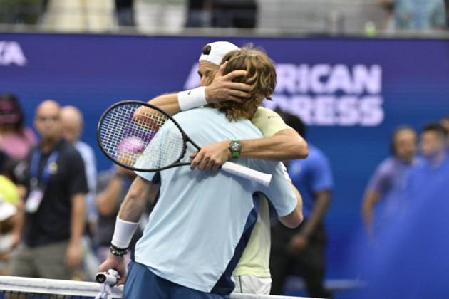 Tennis : Us Open 2024 - Grigor Dimitrov - Bulgarie Tennis :Us Open 2024 - Usa - 01 09 2024 ChrysleneCaillaud Panoramic 