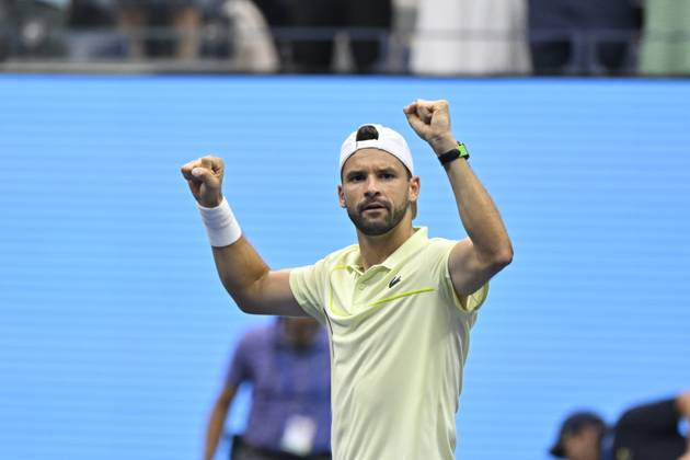 Tennis : Us Open 2024 - Grigor Dimitrov - Bulgarie Tennis :Us Open 2024 - Usa - 01 09 2024 ChrysleneCaillaud Panoramic 