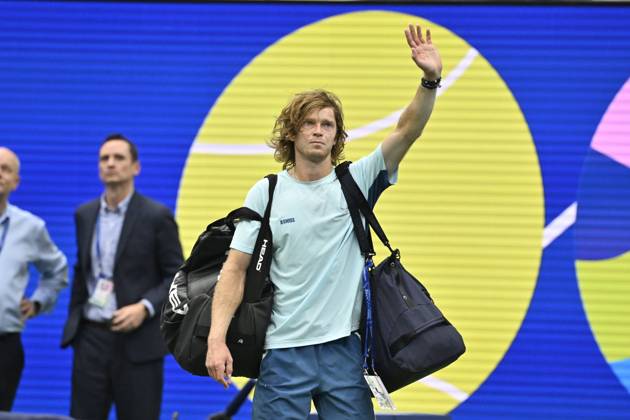 Tennis : Us Open 2024 - Rublev Andrey - Russie Tennis :Us Open 2024 - Usa - 01 09 2024 ChrysleneCaillaud Panoramic 