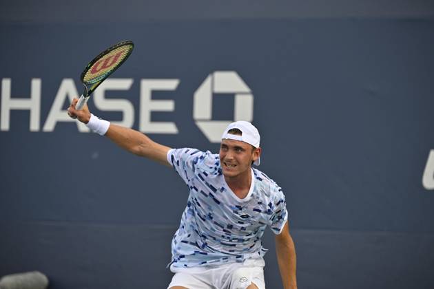 Tennis : Us Open 2024 - Nathan Trouve - France Tennis :Us Open 2024 - Usa - 01 09 2024 ChrysleneCaillaud Panoramic 