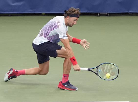 September 1, 2024: Casper Ruud (NOR) loses to Taylor Fritz (USA) 3-6, 6-4, 6-3, 6-2 at the US Open being played at Billie Jean King National Tennis Center in Flushing, Queens, NY, {USA} Ã‚ Cal Media Flushing, Queens USA - ZUMAc04_ 20240901_zma_c04_127 Copyright: xGracexSchultzx