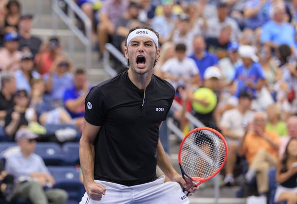 September 1, 2024, Flushing Meadows, New York, USA: Taylor Fritz celebrates after winning his match against Casper Rudd on Day 7 of the 2024 US Open held at the USTA Billie Jean King National Tennis Center on Sunday September 1, 2024 in the Flushing neighborhood of the Queens borough of New York City. JAVIER ROJAS PI Flushing Meadows USA - ZUMAp124 20240901_zaa_p124_036 Copyright: xJavierxRojasx
