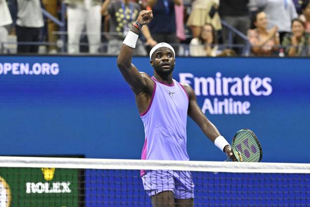 Tennis : Us Open 2024 - Frances Tiafoe - Usa Tennis :Us Open 2024 - Usa - 02 09 2024 ChrysleneCaillaud Panoramic 