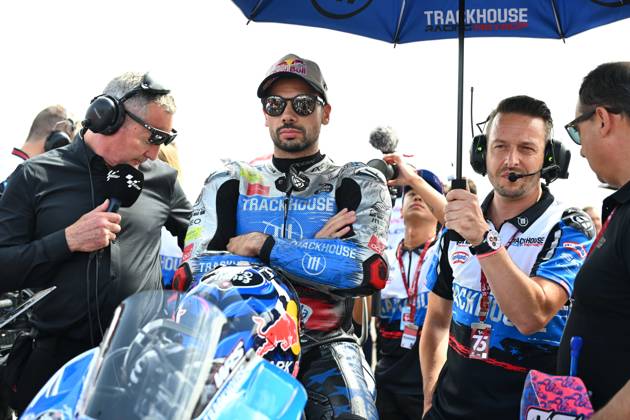 OLIVEIRA Miguel (prt), Trackhouse Racing, Aprilia RS-GP 2024, portrait, starting grid, grille de départ during 2024 MotoGP Gran Premio GoPro de Aragón, 2024 MotoGP Barcelona Grand Prix, on MotorLand Aragón, from August 30 to September 01, 2024 in Spain - MOTO - MOTO GP - BARCELONA GRAND PRIX 2024 DPPI Panoramic 2024 12 GP Aragon 102155