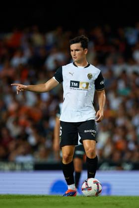 Valencia CF v Villarreal CF - La Liga EA Sports Hugo Guillamon of Valencia CF is in action during the LaLiga EA Sports match between Valencia CF and Villarreal CF at Mestalla stadium in Valencia, Spain, on August 31, 2024. Valencia Spain  Copyright: xDavidxAliagax originalFilename:aliaga-valencia240831_np420