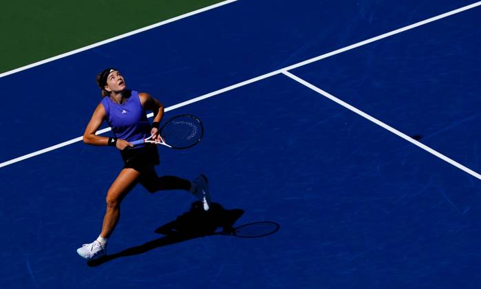 Karolina Muchova in fourth round action US Open Championships 2024, Day Eight, Flushing Meadows, New York, USA - 02 Sep 2024  Copyright: xJavierxGarcia Shutterstockx 14686680h