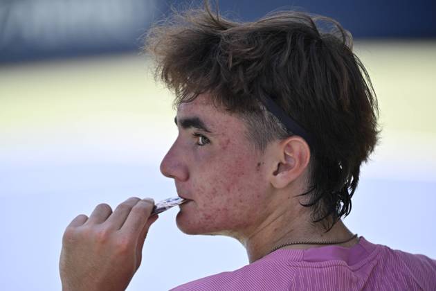 Tennis : Us Open 2024 - Jack Kennedy - Usa juniors tournament Tennis :Us Open 2024 - Usa - 02 09 2024 ChrysleneCaillaud Panoramic 