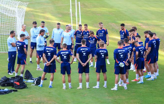 Fußball, Nationalteam Kroatien Training Croatia National Football Team: Training session Players of Croatia during training session of Croatia national football team at Hitrec Kacian Stadium in Zagreb, Croatia, on September 2, 2024.  SlavkoxMidzor PIXSELL