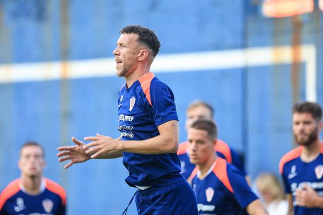 Fußball, Nationalteam Kroatien Training Croatia National Football Team: Training session Ivan Perisic of Croatia during training session of Croatia national football team at Hitrec Kacian Stadium in Zagreb, Croatia, on September 2, 2024.  SlavkoxMidzor PIXSELL