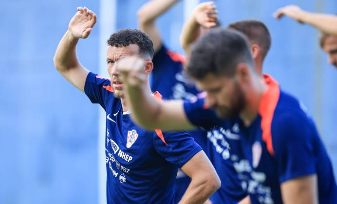 Fußball, Nationalteam Kroatien Training Croatia National Football Team: Training session Ivan Perisic of Croatia during training session of Croatia national football team at Hitrec Kacian Stadium in Zagreb, Croatia, on September 2, 2024.  SlavkoxMidzor PIXSELL