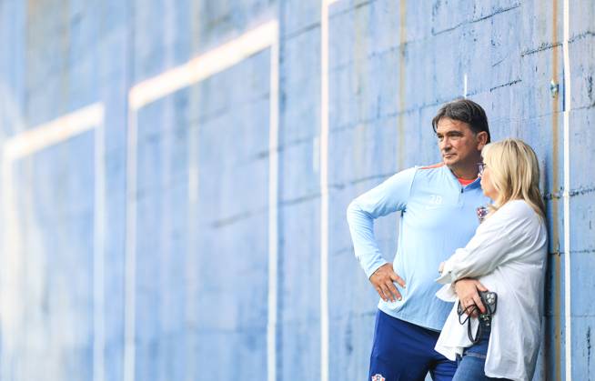 Fußball, Nationalteam Kroatien Training Croatia National Football Team: Training session Head Coach of Croatia Zlatko Dalic and Team Manager of Croatia Iva Olivari of Croatia during training session of Croatia national football team at Hitrec Kacian Stadium in Zagreb, Croatia, on September 2, 2024.  SlavkoxMidzor PIXSELL