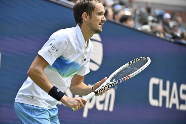 Tennis : Us Open 2024 - Daniil Medvedev - Russie Tennis :Us Open 2024 - Usa - 02 09 2024 ChrysleneCaillaud Panoramic 