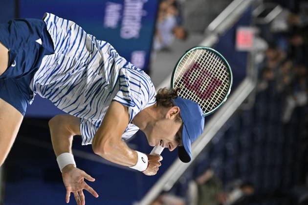 Tennis : Us Open 2024 - Alex de Minaur - Australie Tennis :Us Open 2024 - Usa - 02 09 2024 ChrysleneCaillaud Panoramic 