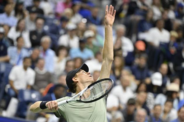 Tennis : Us Open 2024 - Jannik Sinner - Italie Tennis :Us Open 2024 - Usa - 02 09 2024 ChrysleneCaillaud Panoramic 