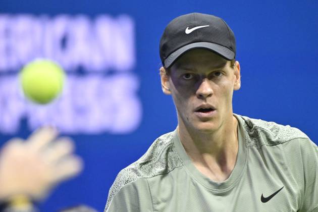 Tennis : Us Open 2024 - Jannik Sinner - Italie Tennis :Us Open 2024 - Usa - 02 09 2024 ChrysleneCaillaud Panoramic 