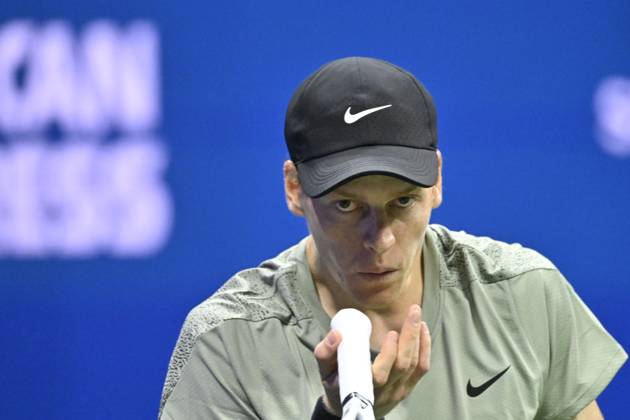 Tennis : Us Open 2024 - Jannik Sinner - Italie Tennis :Us Open 2024 - Usa - 02 09 2024 ChrysleneCaillaud Panoramic 