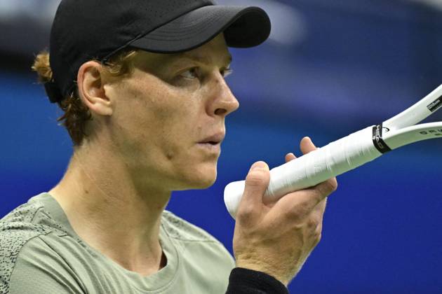Tennis : Us Open 2024 - Jannik Sinner - Italie Tennis :Us Open 2024 - Usa - 02 09 2024 ChrysleneCaillaud Panoramic 