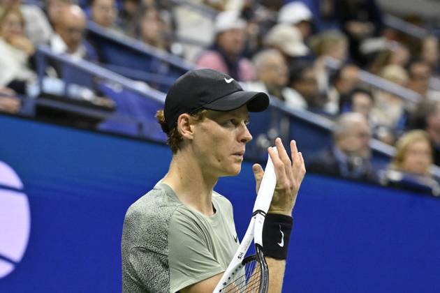 Tennis : Us Open 2024 - Jannik Sinner - Italie Tennis :Us Open 2024 - Usa - 02 09 2024 ChrysleneCaillaud Panoramic 