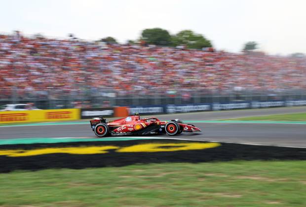01 09 2024, xrarjax, Motorsport FIA Formula 1, Italian Grand Prix 2024 emspor, v l Carlos Sainz Ferrari starting number 55 Monza