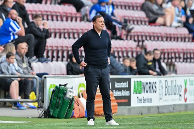 Bristol Street Motors Trophy Wigan Athletic v Morecambe Derek Adams manager of Morecambe during the Bristol Street Motors Trophy match Wigan Athletic vs Morecambe at DW Stadium, Wigan, United Kingdom, 3rd September 2024 (Photo by Cody Froggatt News Images) Wigan DW Stadium Greater Manchester United, ManU Kingdom Copyright: xCodyxFroggatt NewsxImagesx