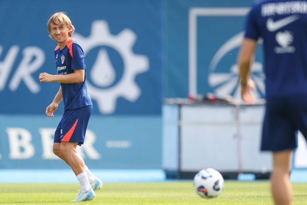 Fußball, Nationalteam Kroatien, Training Croatia training session Luka Modric of Croatia is seen during a Croatia training session ahead UEFA Natios League match against Portugal, at Marksimir Stadiun on September 4, 2024, in Zagreb, Croatia.  MatijaxHabljak PIXSELL